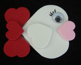 free fish magnet craft instructions using craft foam hearts